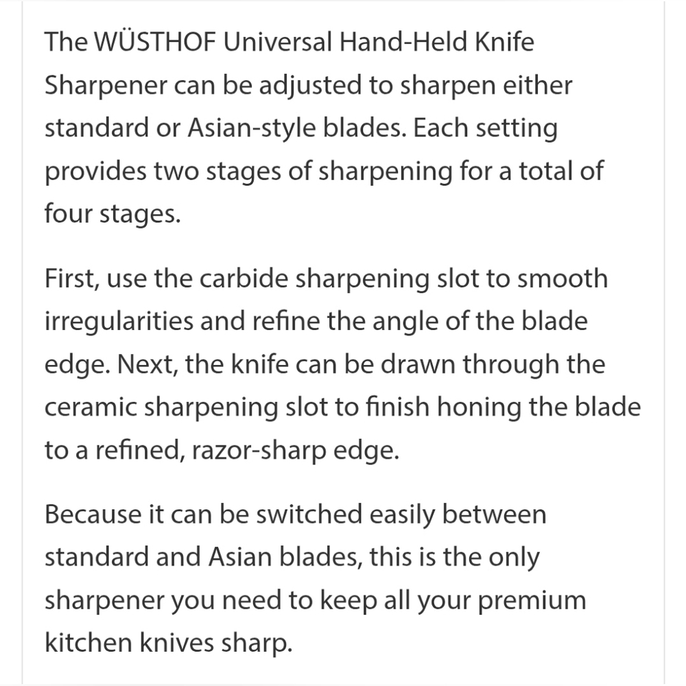 WÜSTHOF Universal Hand-Held Knife Sharpener - Gray/Black - Picture 9 of 10